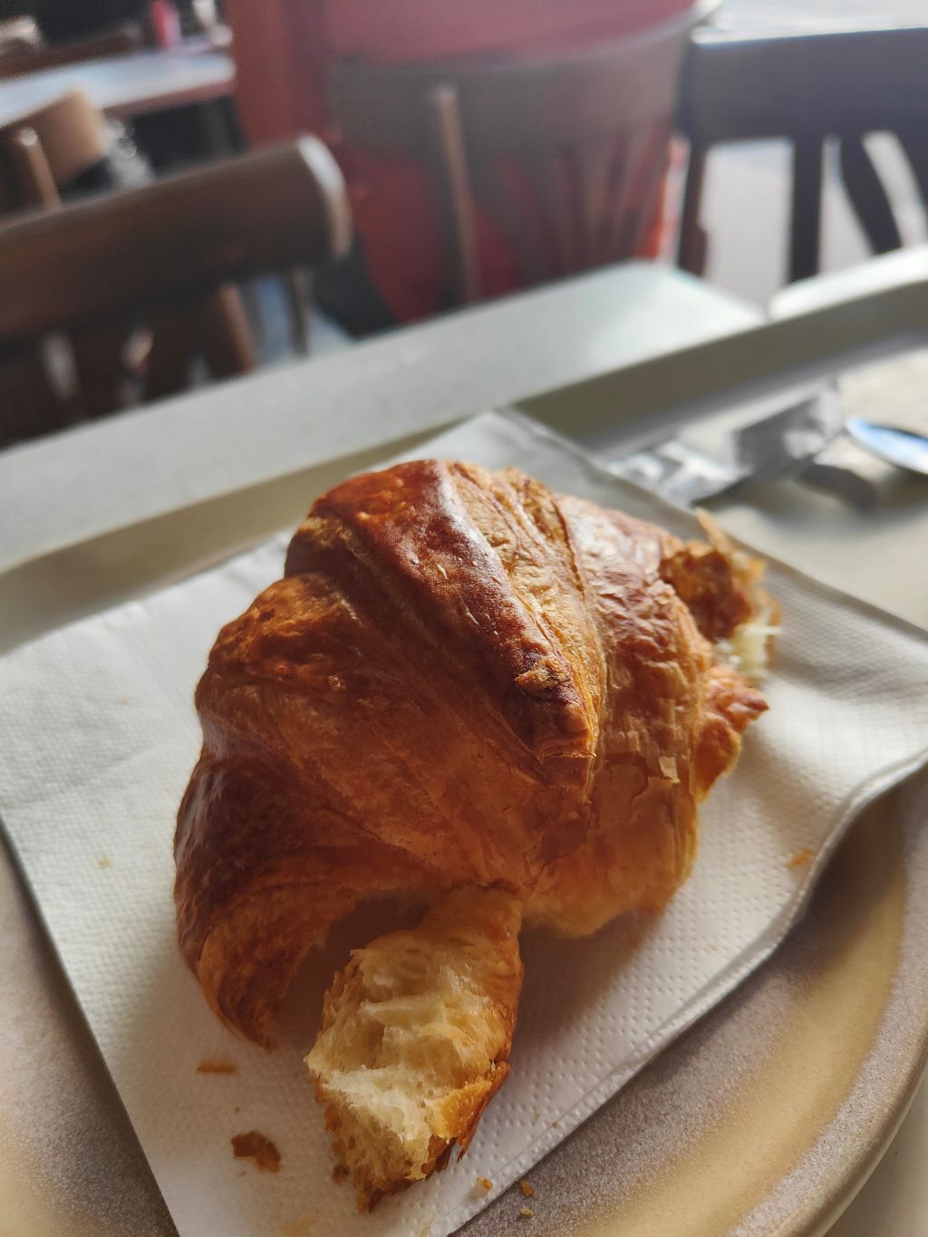 La crisis de las fotos, el croissant