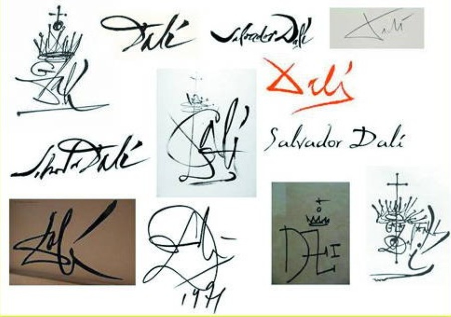 Las «mil» firmas de Dalí